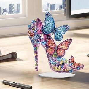 High Heel 3-D Diamond Art Kit -Stand/Display included